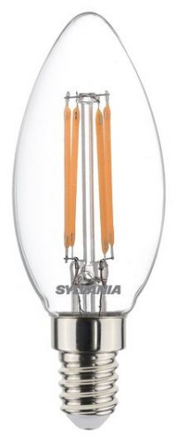 Sylvania ToLEDo Retro CANDLE V5 CL SL E14 4.5W (40W) 470lm 2700K (melegfehér) 827 LED-es design fényforrás