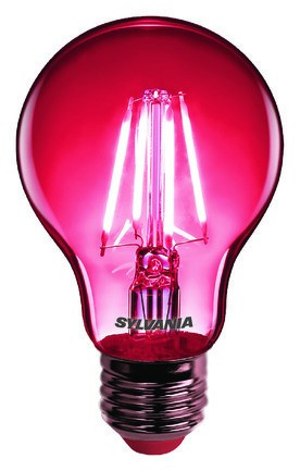 Sylvania TOLEDO RETRO CHROMA A60 RED SL E27 4W (40W) 80lm LED-es design fényforrás (piros)