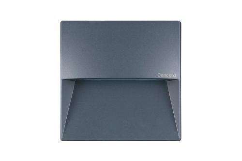 Concord MURO RECESSED SQUARE 9.5W 450LM 3000K (melegfehér) IP66 süllyesztett antracit szürke kültéri lámpa