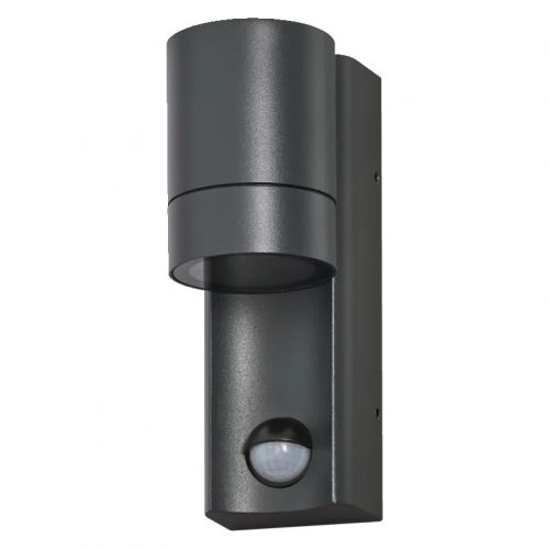 Ledvance Endura Classic GU10 Isidor Wall Sensor Dark Gray IP65 LED-es kültéri fali lámpa