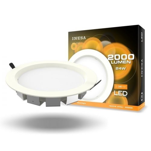 Inesa MQ603 Downlight 24W 2000lm 4000K (semleges fehér) IP20 LED-es álmennyezeti lámpa