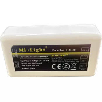 Miboxer Mi-Light Slim Dimmer LED Zóna vezérlő DC12-24V 12A