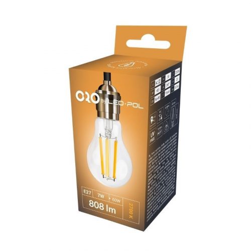 LEDPOL ORO-E27-FL-CLARO-7W-WW