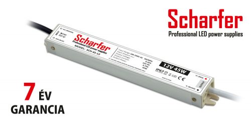 Scharfer professional LED tápegység 45W 12V