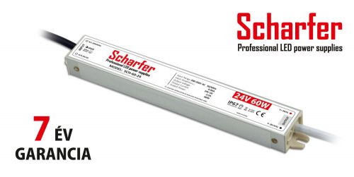 Scharfer professional LED tápegység 60W 24V